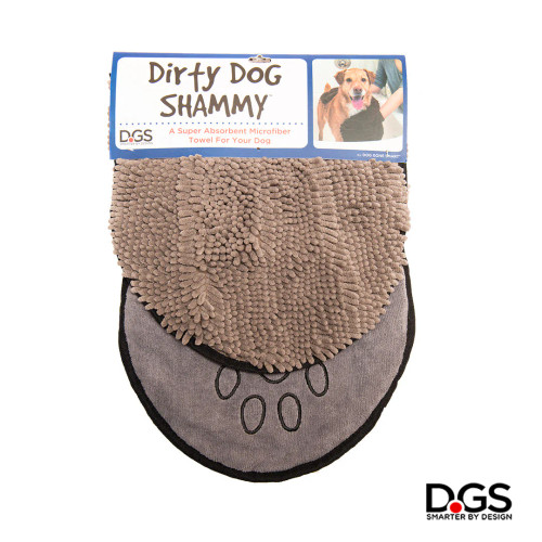 Dog Gone Smart Dirty Dog Shammy Towel, Grey 