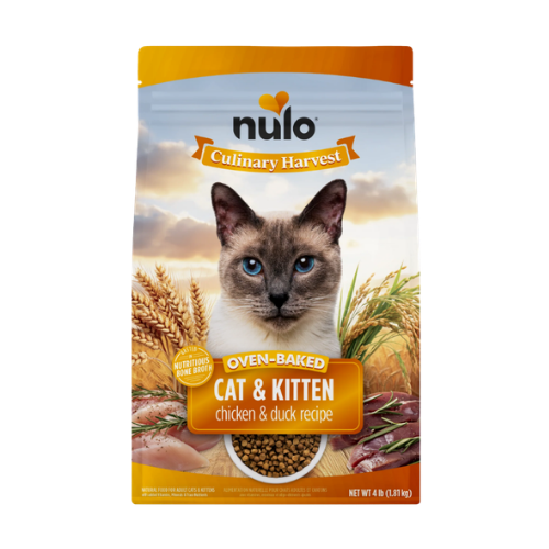 Nulo Culinary Harvest Baked Chicken & Duck Recipe for Adult Cats and Kittens 4 lb