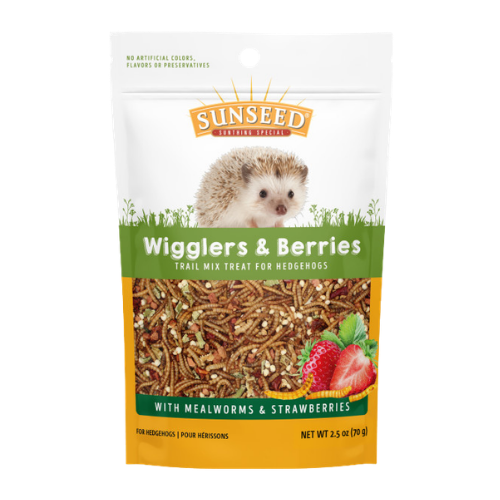 Sunseed Trail Mix Treat with Wigglers & Berries for Hedgehogs 2.5 oz
