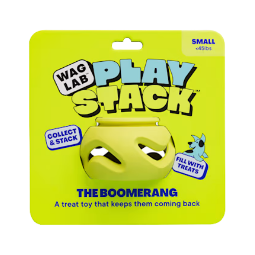 Waglab The Boomerang Green Dog Toy