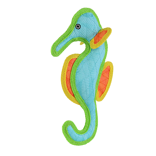 Vip DuraForce Blue Seahorse Durable Double Layered Dog Toy Medium/Large Dog