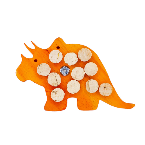 Incredipet Triceratops Cork Bird Toy 