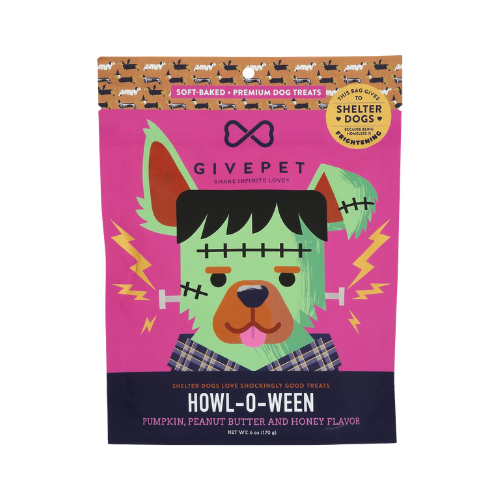Givepet Halloween Howl-o-Ween Soft Baked Dog Treat 6 oz