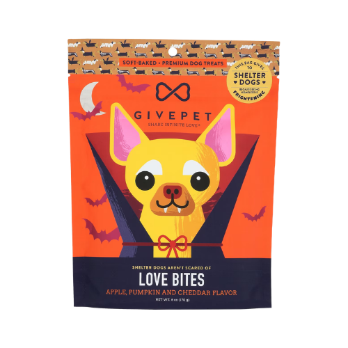 Givepet Halloween Love Bites Soft Baked Dog Treat 6 oz