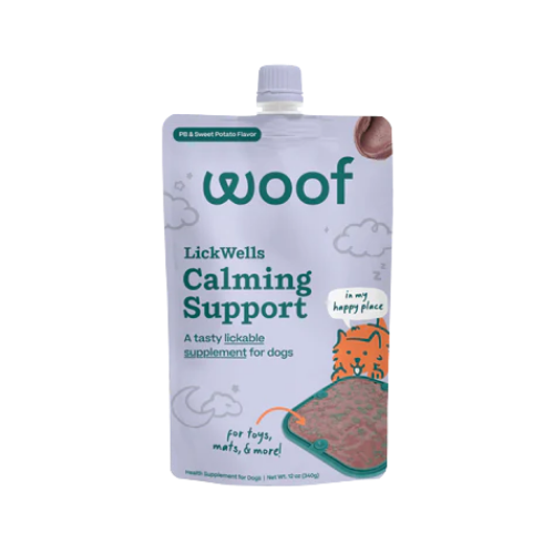 Woof Calming Support Lick Wells Dog Supplement 12 oz