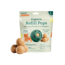 Woof Pupsicle Pops Refills Peanut Butter & Beef Recipe Lickable Dog Treats
