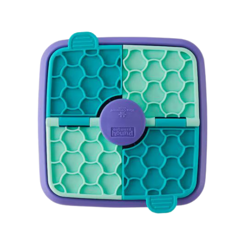 Outward Hound Lick N' Flip Treat Puzzle Enrichment Dog Toy Small