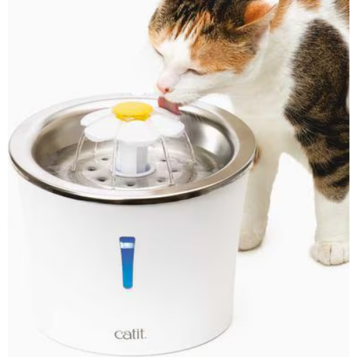 Catit Flower Stainless Steel Cat Water Fountain, 100 oz 