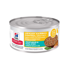 Hill's Science Diet Urinary and Hairball Control Vegetables and Tuna Stew Wet Food for Adult Cats