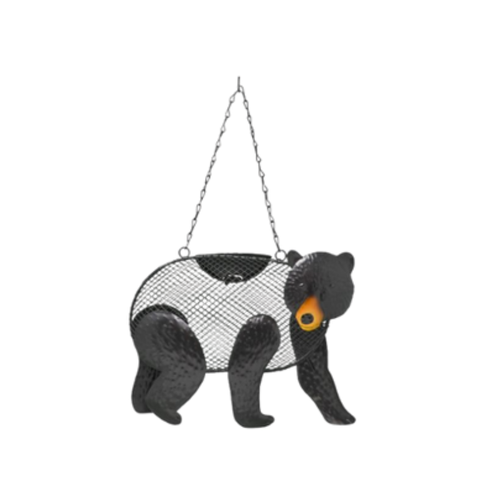 Songbird Essentials Black Bear Mesh Bird Feeder 