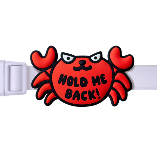 Jibys "Hold Me Back!" Crabby Dog Collar Charm 