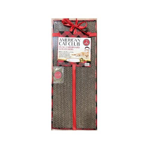 European Home Designs American Cat Club Christmas Dual Cardboard Cat Scratchers 2 pk