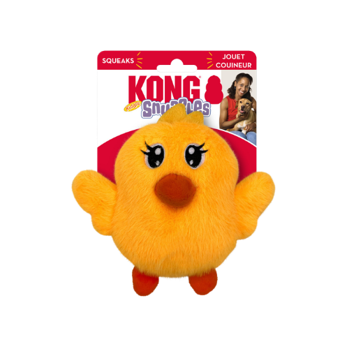 Kong Spring Snuzzles Kiddos Chick Plush Dog Toy Small