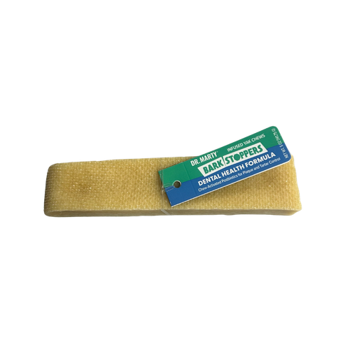 Dr. Marty Bark Stoppers Dental Health Formula Infused Yak Chews for Dogs