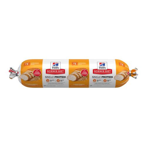 Hill's Science Diet Adult Single Protein Chicken & Brown Rice Recipe Fresh Dog Food Roll
