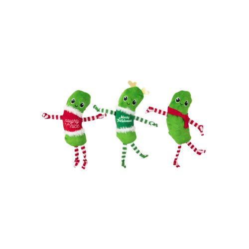 Petmate Holiday Dancing Pickles Cat Toys 3 pk