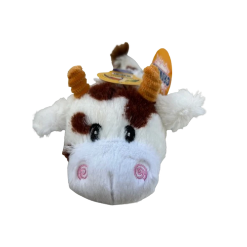 Lightning Dog Roundy Brown Cow Dog Toy 