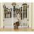 Carlson Pet Products Extra-Tall Expandable Walk-Thru Gate With Small Pet Door, Fits 29-52" Doorways 