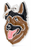 Myfamily Enamel German Shepherd Personalized Dog ID Tag 