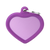 Myfamily Hushtag Aluminum Purple Heart Personalized Dog ID Tag 