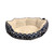 Pet Obsession Trellis Paw Print Cuddler Pet Bed