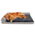 Furhaven Deluxe Chaise Lounge Dog Bed- Southwest Kilim 