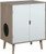 Penn Plax Double Door Woodgrain Cat Litter Box Cabinet 