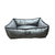 Kenneth Cole Gray Leather-Like Cuddler Pet Bed 28 in