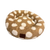 Pet Obsession Brown Polka Dot Fleece Cuddler Pet Bed 20 in