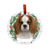 E & S Imports King Charles Cavalier Ceramic Holiday Ornament 