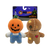 Petlou Halloween Trick or Treat Pals Scarecrows Plush Dog Toys 2 pk