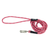 Coastal Pet Products Li'l Pals Posh Reflective Tri-Color Rope Dog Leash- Pink 1/4 in x 6 ft