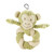 Kole Imports Eco Pet Hemp Monkey Twist Plush Dog Toy 