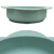 Kole Imports Light Green Silicone Floral Shaped Pet Food and Water Bowl