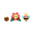 Hugsmart Bee and Flower Cat Toys 3 Pack 