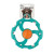 Kole Imports Rubber Ring Rope Dog Toy 6 in