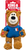 Kong Limited Edition Soccer France Wild Knots Bear Dog Toy 7 in