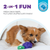 Outward Hound Dental Grapes Dental Chew Toy and Interactive Treat Stuffer Medium