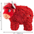 Kong Toughz Durable Highland Cow Plush Dog Toy Medium Dog