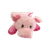 Lightning Dog Fuzzy Pink Piggy Dog Toy 
