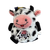 Lightning Dog Barnyard Bouncer Holstein Cow Dog Toy 