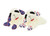 Multipet Patriotic Lamb Chop Plush Dog Toy, Assorted