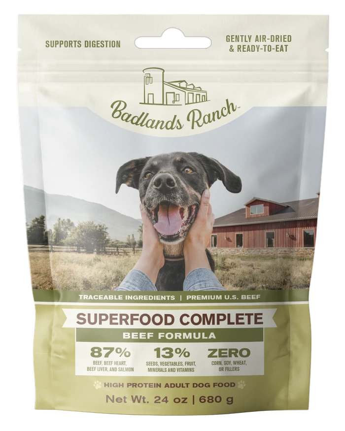 Badlands Ranch Superfood Complete Beef Formula Adult Air-Dried Dog