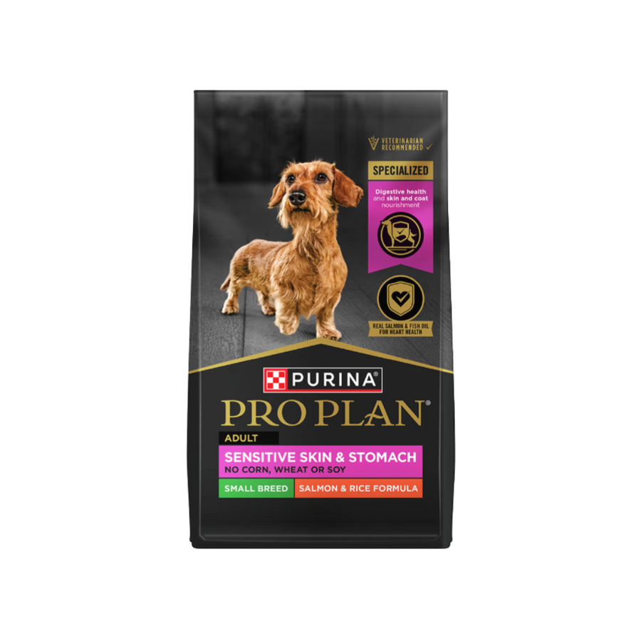 Purina Pro Plan Adult Small Breed Sensitive Skin Stomach Salmon Rice  Formula Dry Dog Food lb