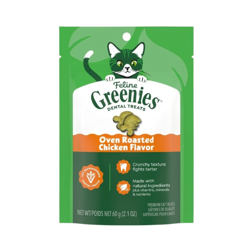 Greenies Feline Dental Treats Oven Roasted Chicken Flavor Cat