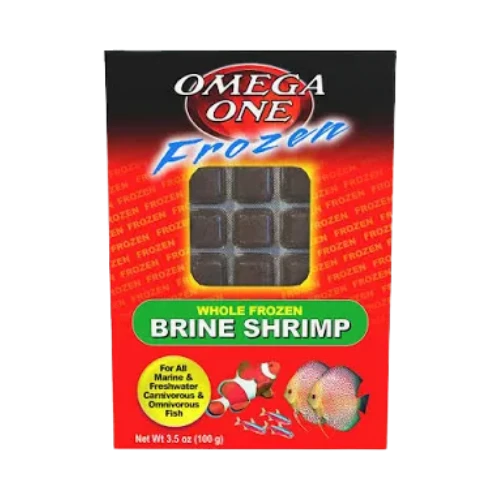 Omega One Frozen Blood Worms Cube Pack 7 oz - Chow Hound Pet Supplies