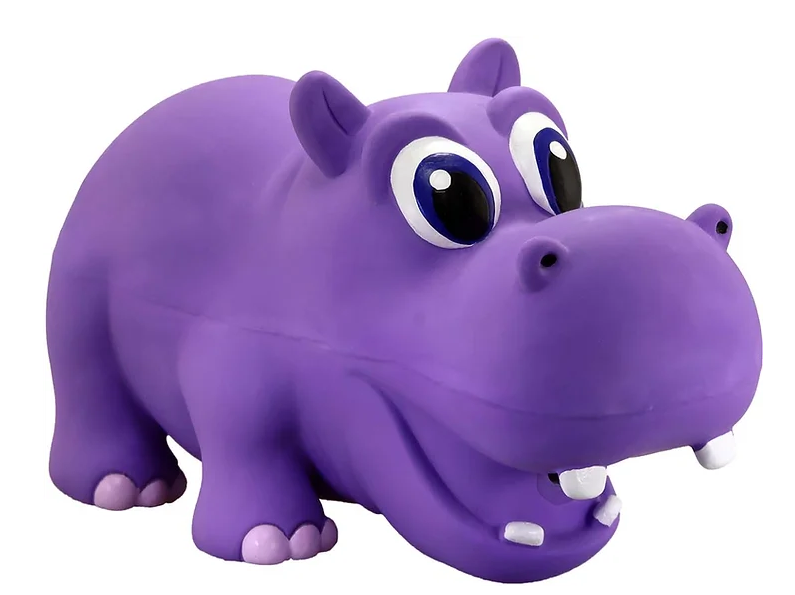 Petsport Naturflex Hippo Latex Dog Toy Jumbo Chow Hound Pet Supplies