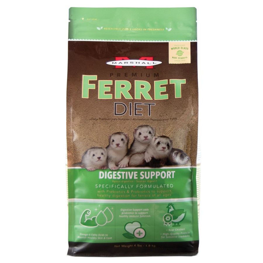 Marshall Premium Complete Nutrition Ferret Diet Food - Chow Hound