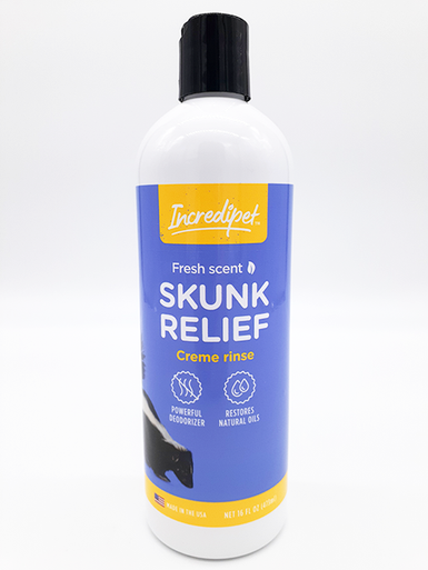Incredipet Skunk Relief Creme Rinse 16 oz Chow Hound Pet Supplies