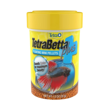 Tetra Betta Plus Floating Mini Pellet Fish Food 1.2 oz - Chow